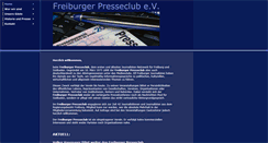 Desktop Screenshot of freiburger-presseclub.de